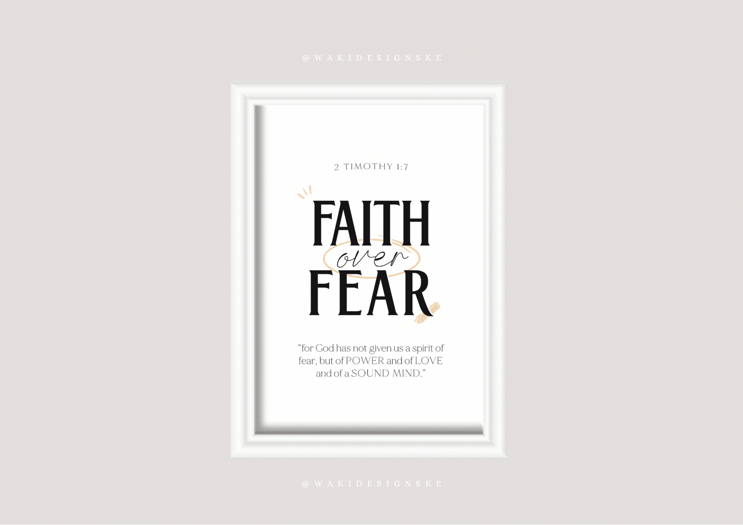 ‘Faith over Fear’ Wall Frame