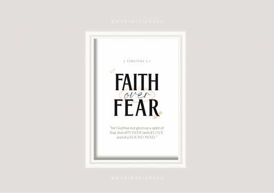 ‘Faith over Fear’ Wall Frame