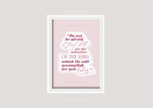 ‘Exo. 14:13’ Wall Frame