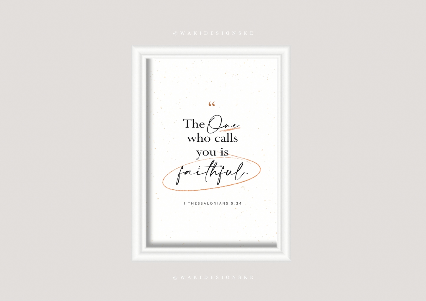 ‘1 Thess. 5:24’ Wall Frame