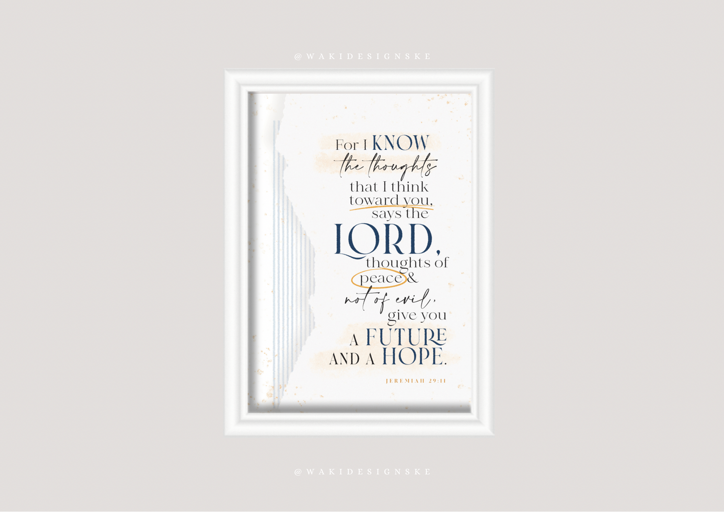 ‘Jer. 29:11’ Wall Frame
