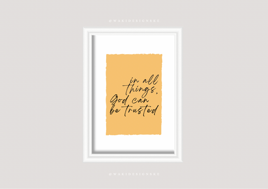 ‘In all things’ Wall Frame