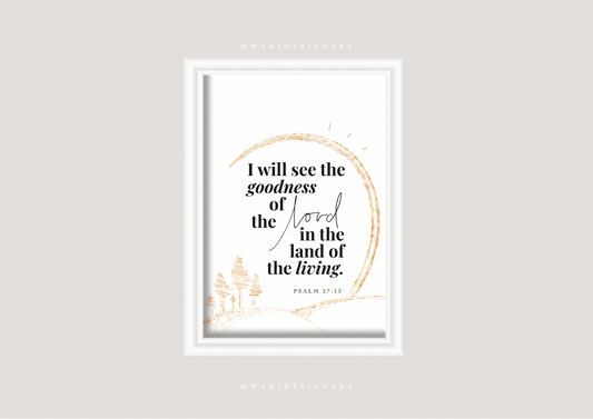 ‘Ps. 27:13’ Wall Frame