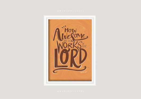 ‘Ps. 66:3’ Wall Frame