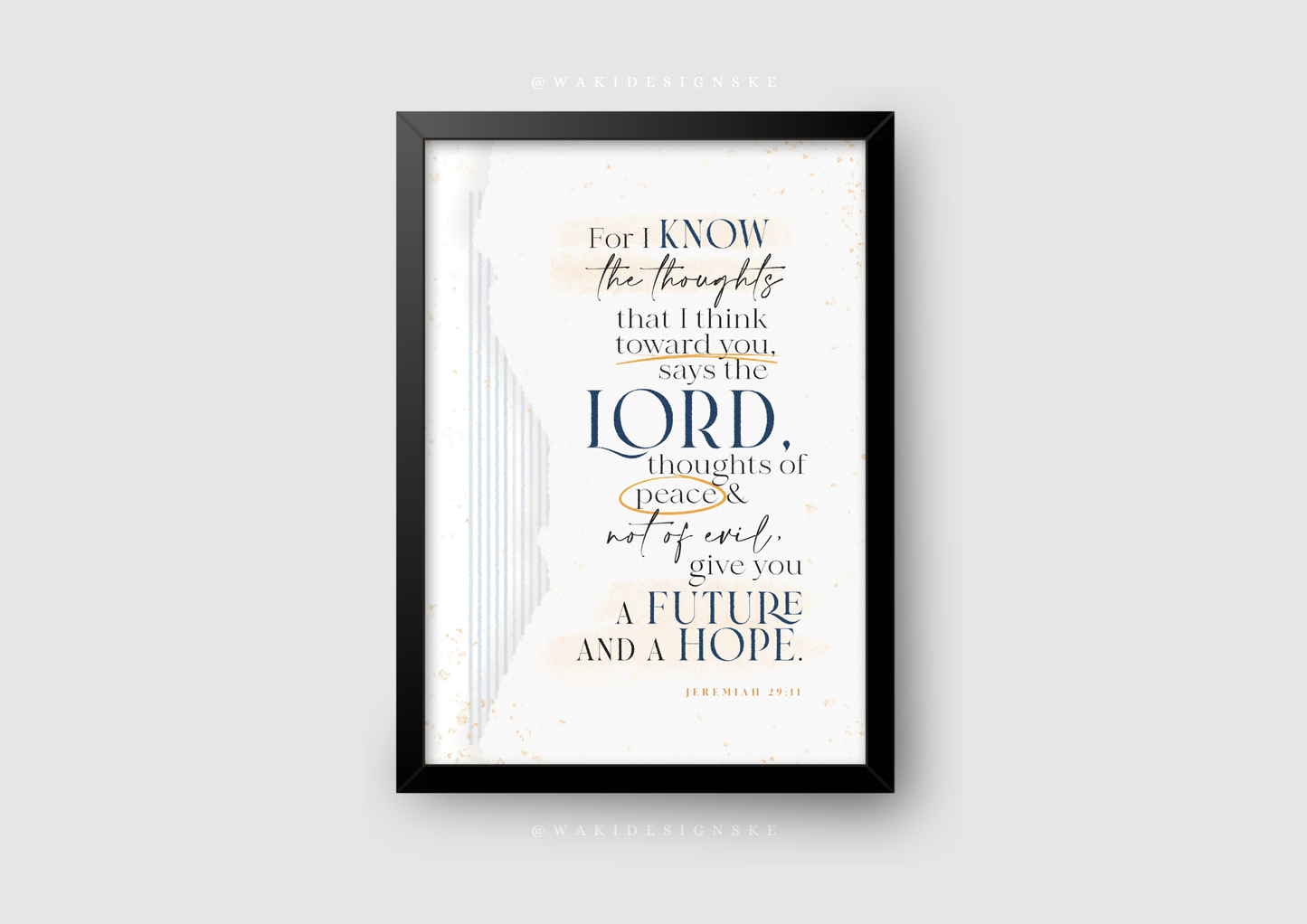 ‘Jer. 29:11’ Wall Frame