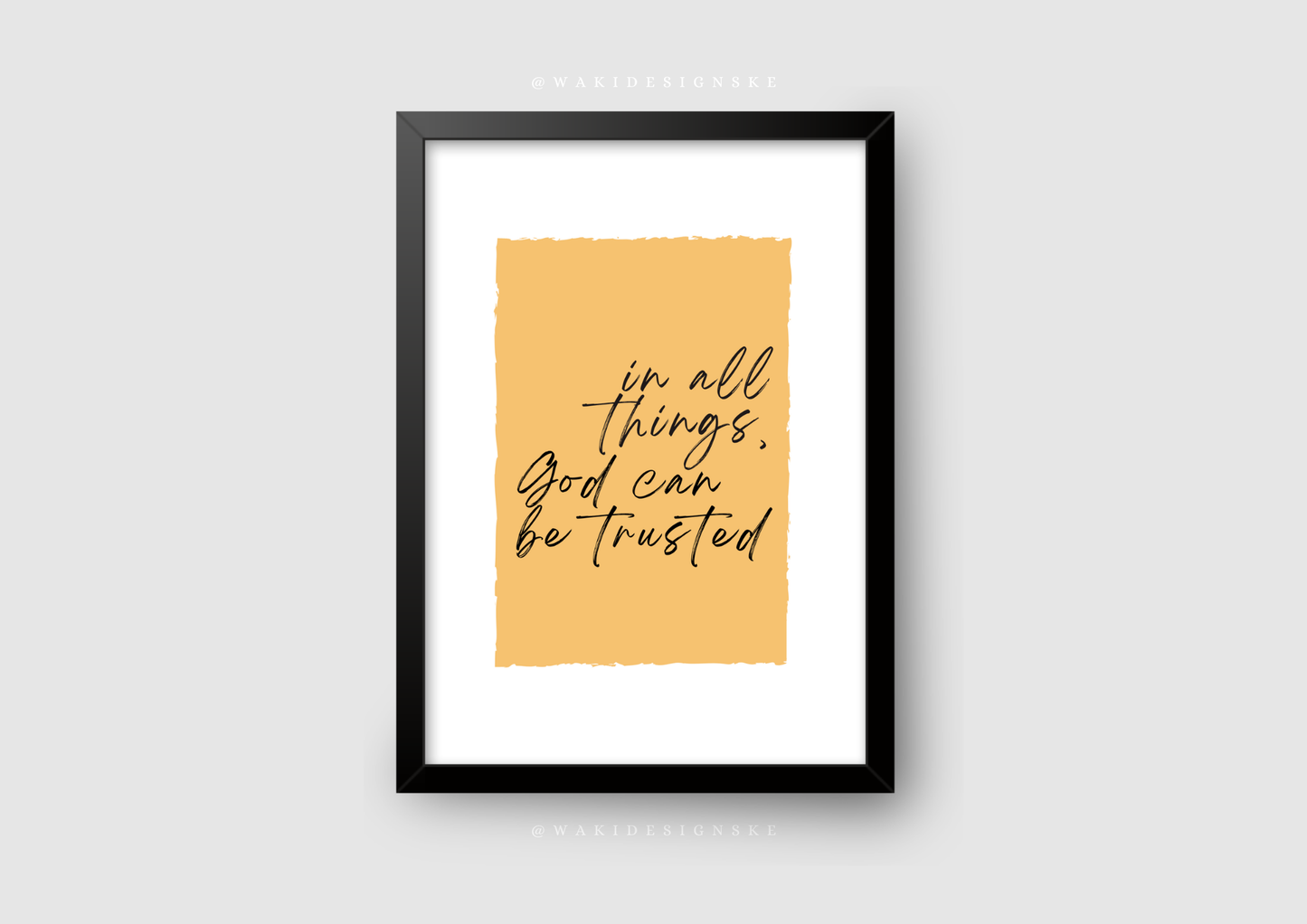 ‘In all things’ Wall Frame