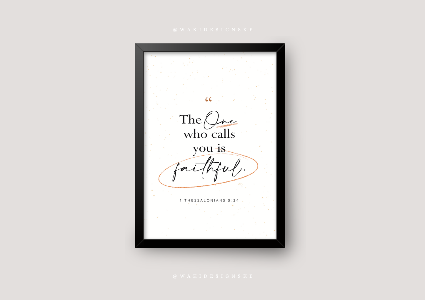 ‘1 Thess. 5:24’ Wall Frame