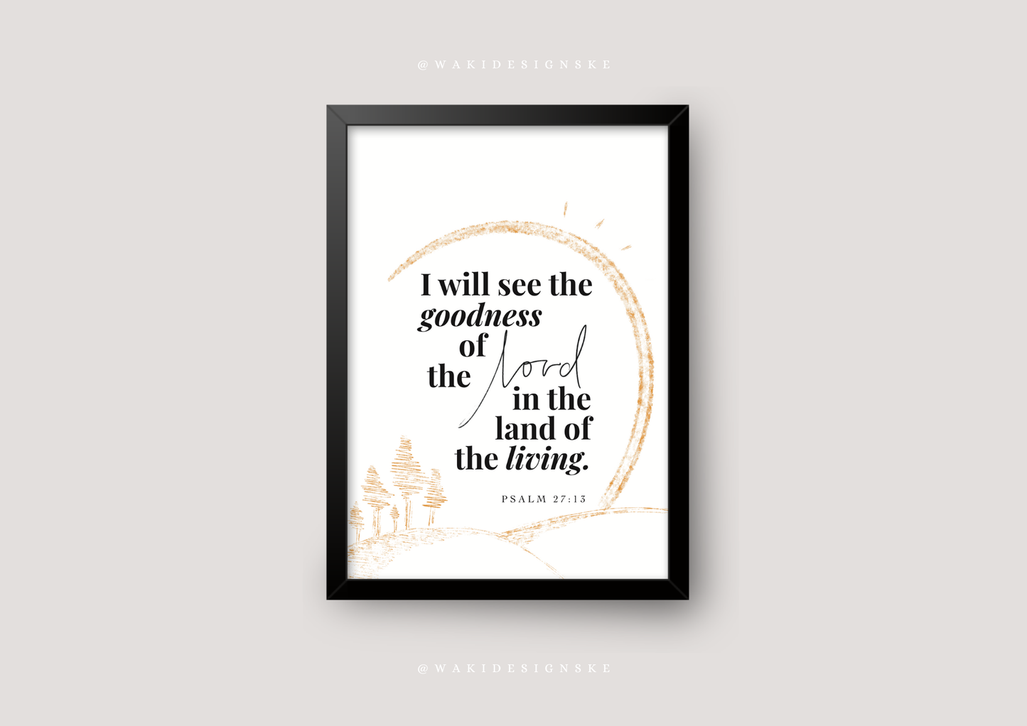 ‘Ps. 27:13’ Wall Frame
