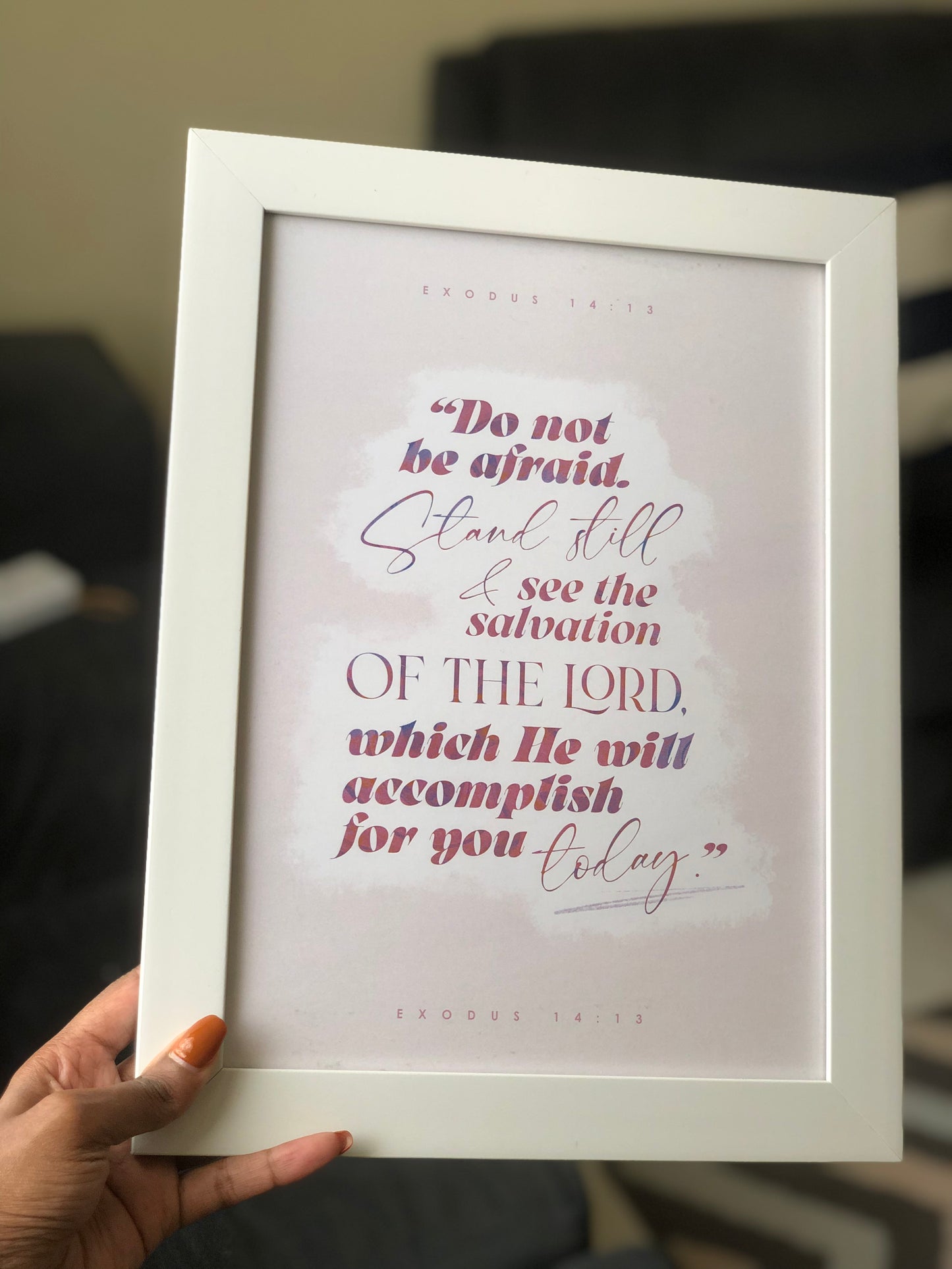 ‘Exo. 14:13’ Wall Frame