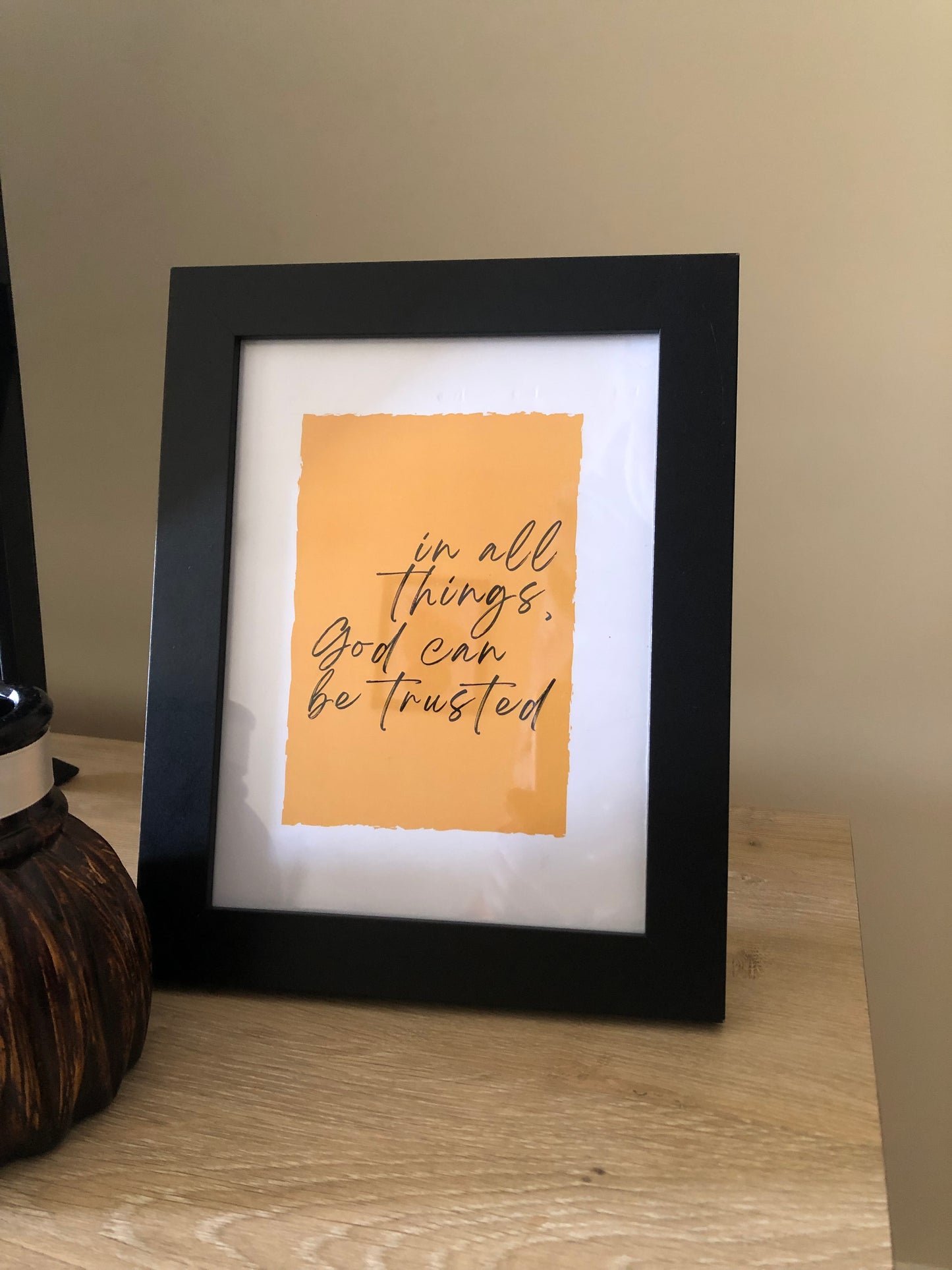 ‘In all things’ Wall Frame