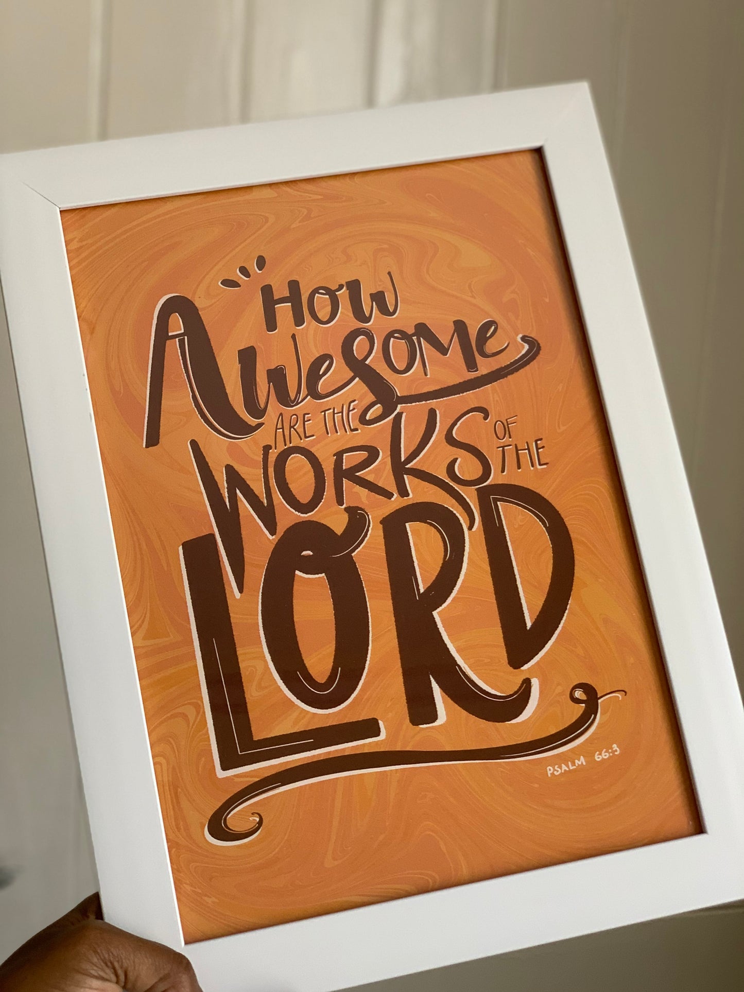 ‘Ps. 66:3’ Wall Frame