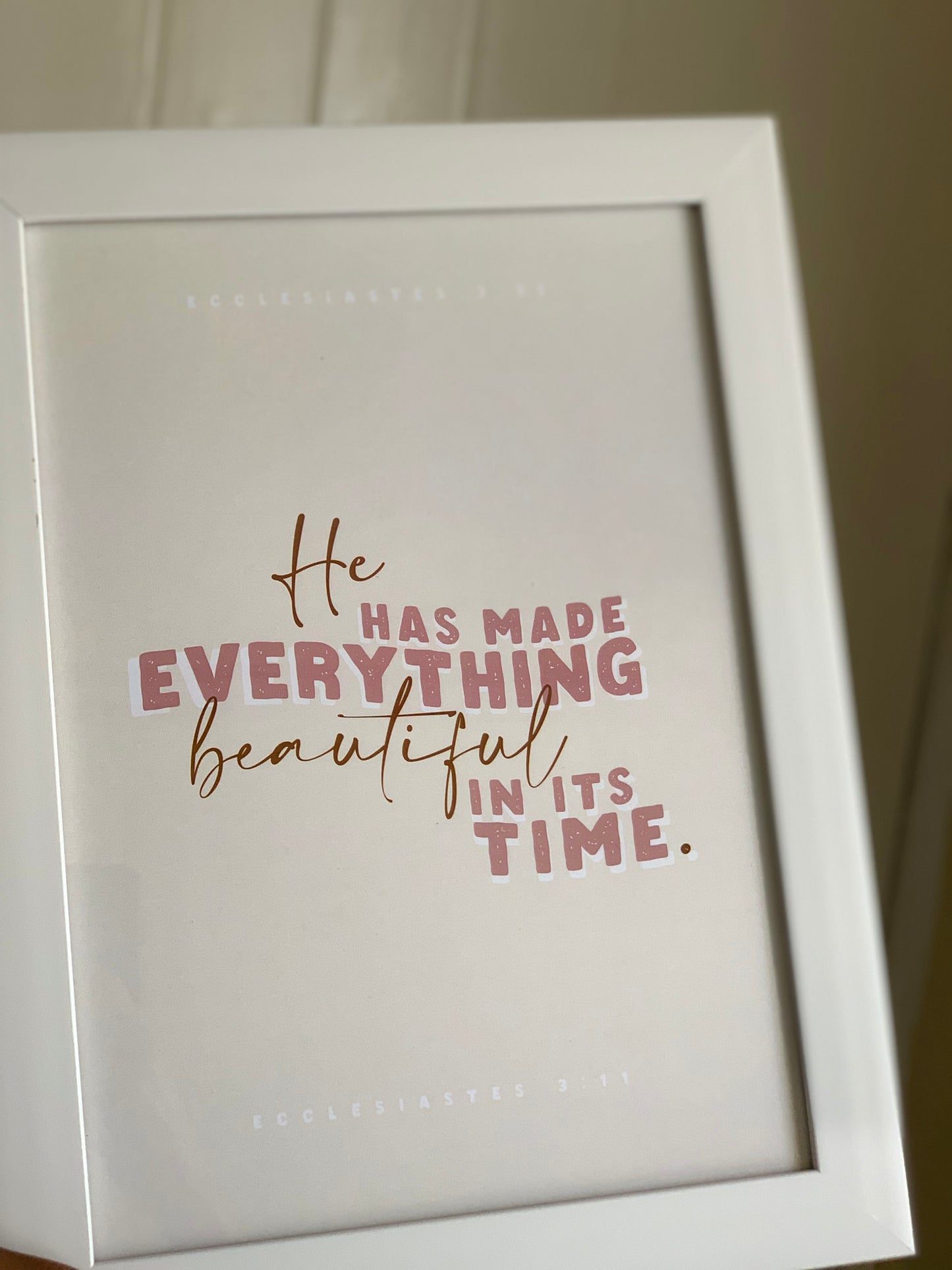 ‘Ecc. 3:11’ Wall Frame