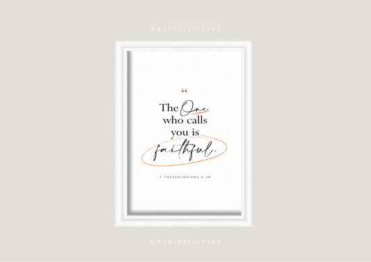‘1 Thess. 5:24’ Wall Frame