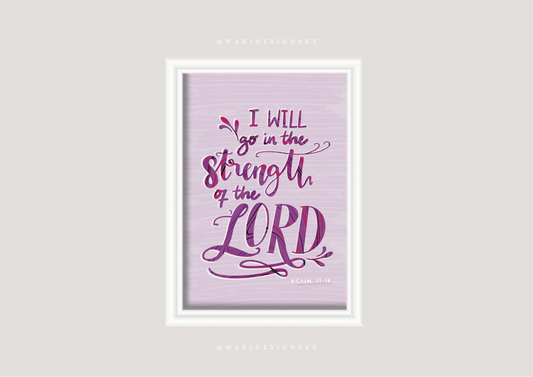 ‘Psalm 71:16’ Wall Frame