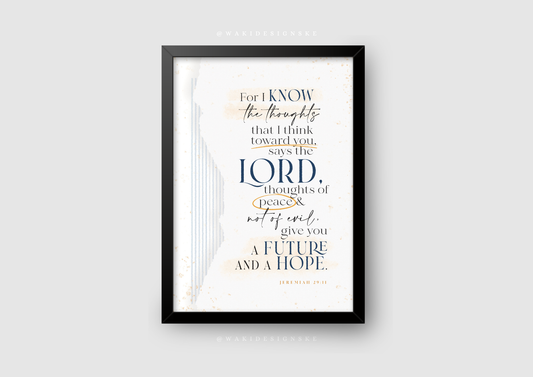 ‘Jer. 29:11’ Wall Frame