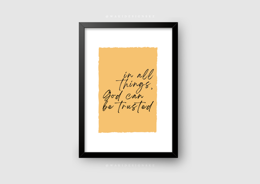 ‘In all things’ Wall Frame