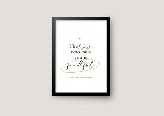 ‘1 Thess. 5:24’ Wall Frame