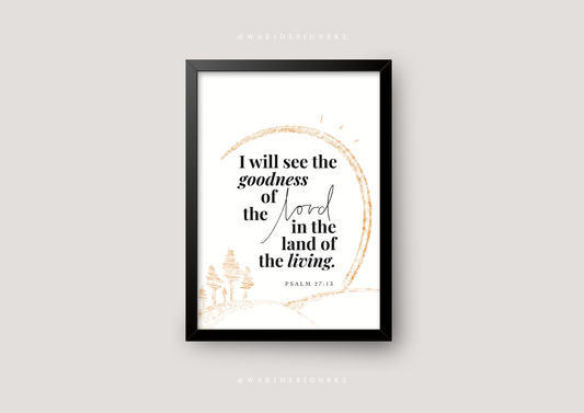 ‘Ps. 27:13’ Wall Frame