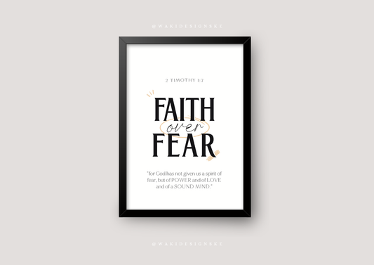 ‘Faith over Fear’ Wall Frame